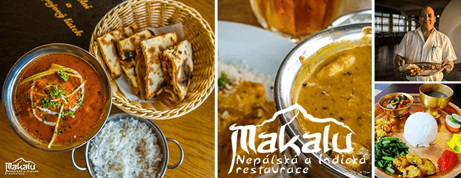 Nepálsko-indické menu pro dva