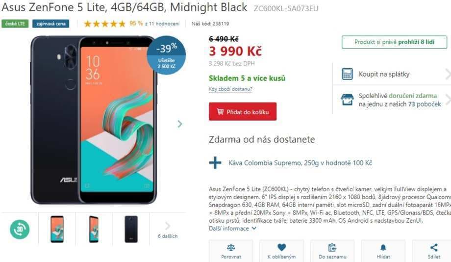 Asus, 8x 2,2GHz, 4GB RAM, 6", NFC, LTE