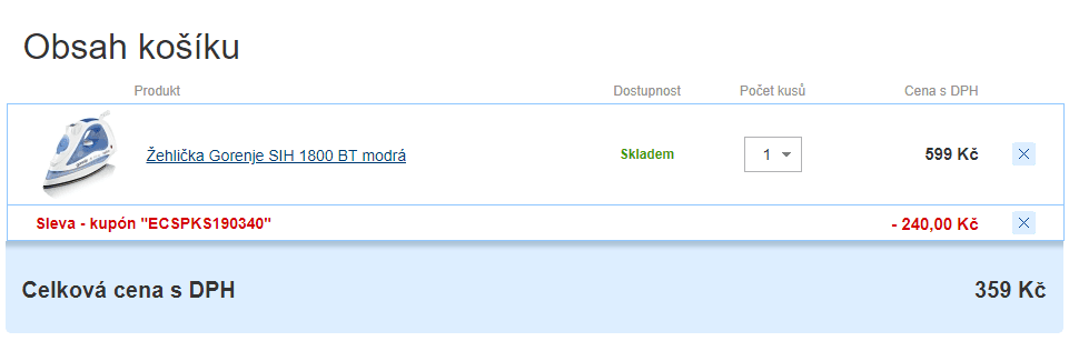 Žehlička Gorenje SIH 1800 BT