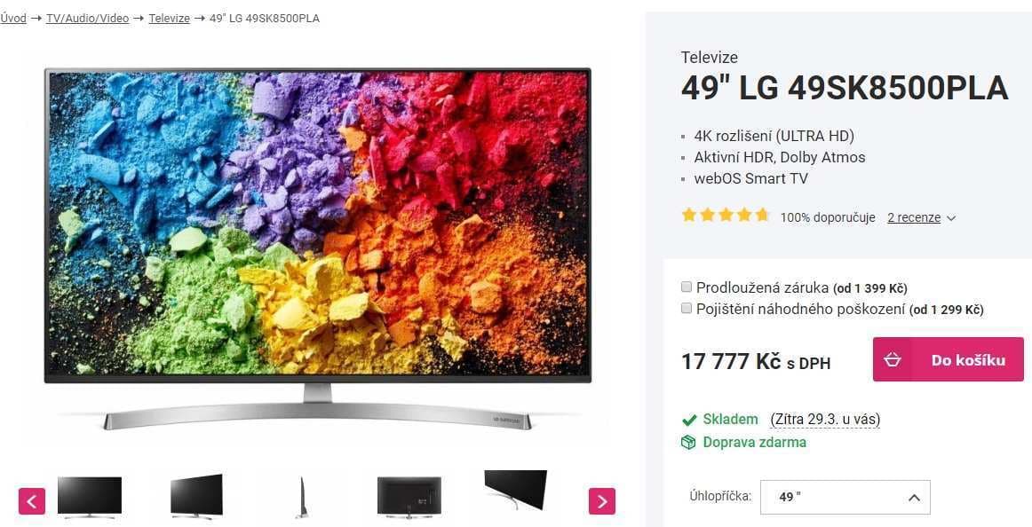 4K NanoCell, Smart, HDR, 123cm, LG