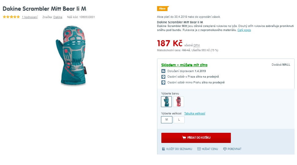 Dětské lyžařské rukavice Dakine Scrambler