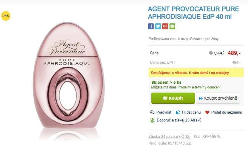 Agent Provocateur Pure Aphrodisiaque 40ml