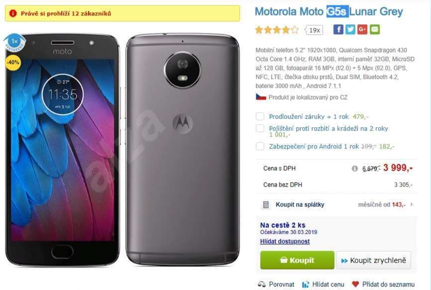 Lenovo G5s, 8x 1,4GHz, 3GB RAM, LTE, NFC