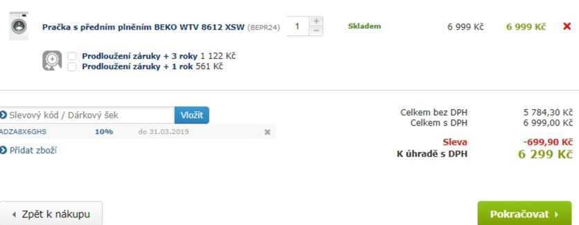 Pračka Beko, 8kg, 1200 ot., A+++