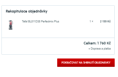 Stolní mixér Tefal Perfectmix Plus