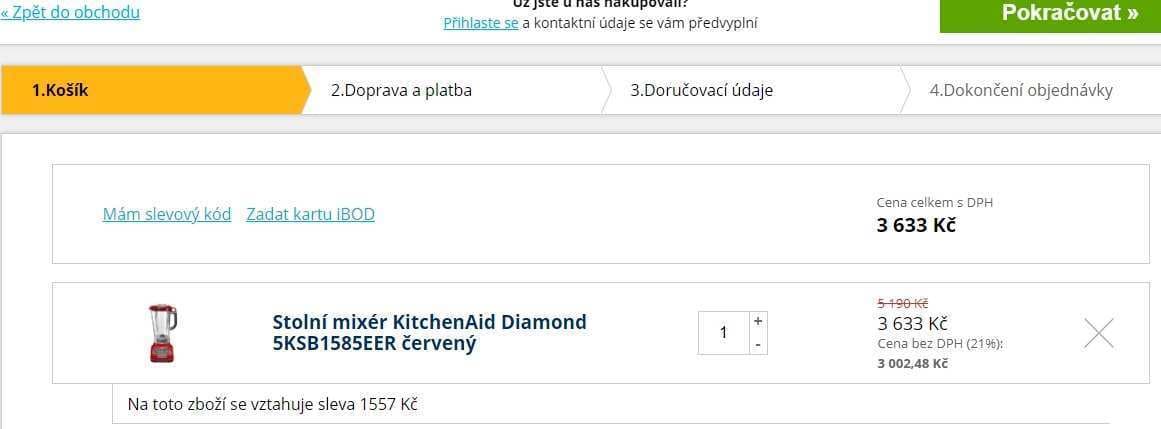 Stolní mixér KitchenAid, 1,75 l, led