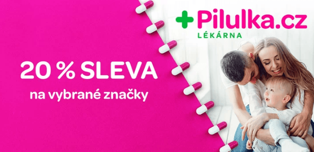20% sleva na vybrané značky lékárny Pilulka.cz