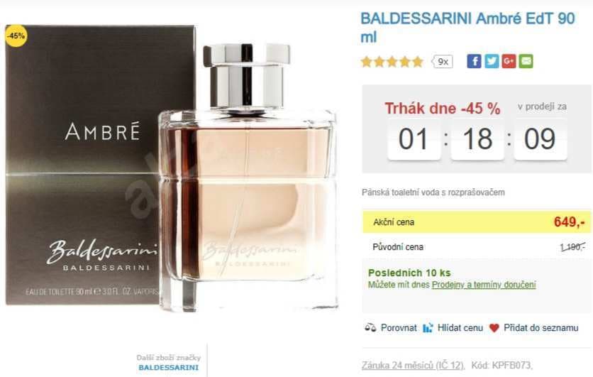 Hugo Boss Baldessarini Ambré EdT 90 ml