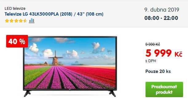 Full HD LED TV, 108 cm, LG