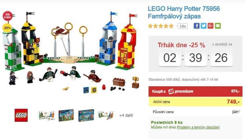 Lego Harry Pooter Famfrpálový zápas