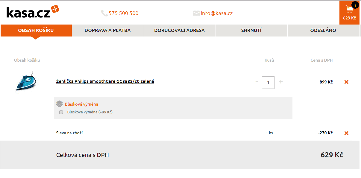 Napařovací žehlička PHILIPS GC3582/20