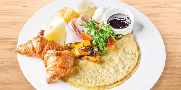 Snídaňové menu na D1 kousek od Brna