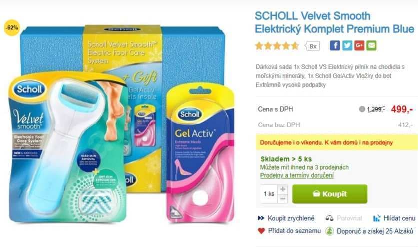 Dárková sada SCHOLL Velvet Smooth