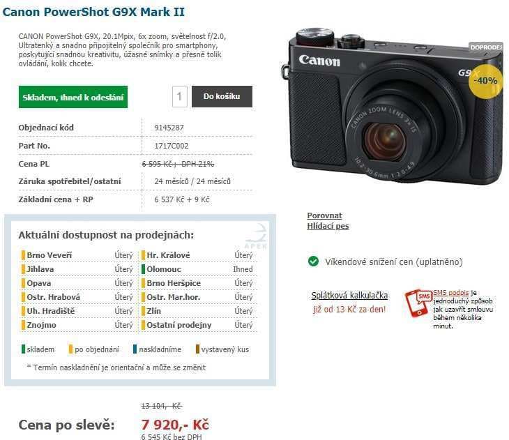 Canon, 20,1MPx, Wifi, NFC