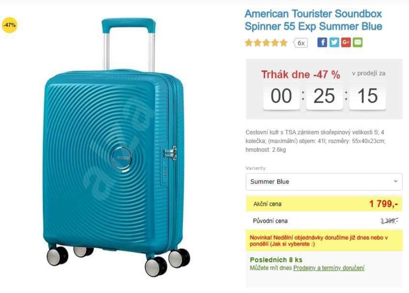 American Tourister Soundbox Spinner 55 
