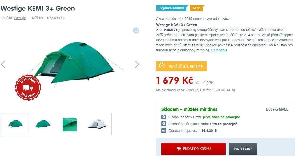 Stan pro 3 osoby Westige Kemi 3+
