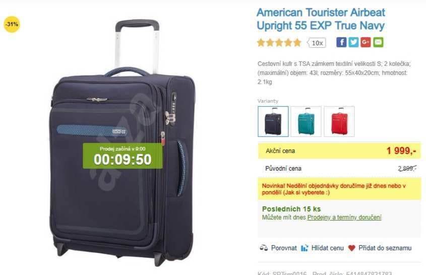 American Tourister Airbeat Upright 55