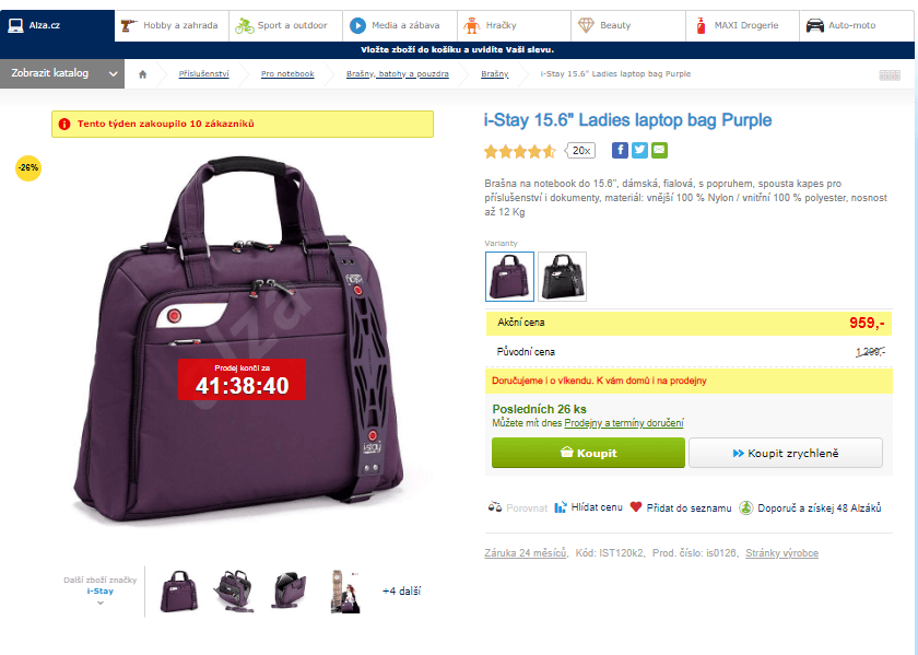 Brašna na ntb pro dámy i-Stay, 15,6"