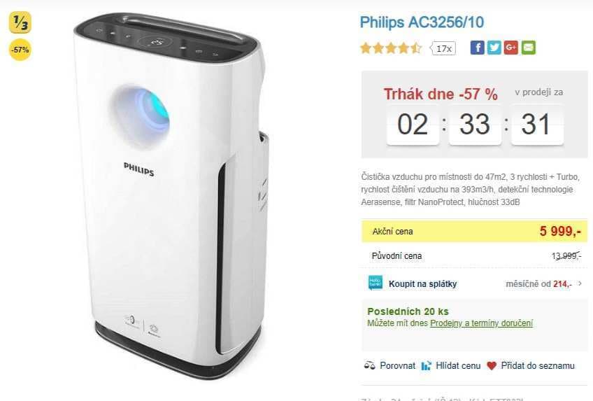 Čistička vzduchu Philips AC3256/10 