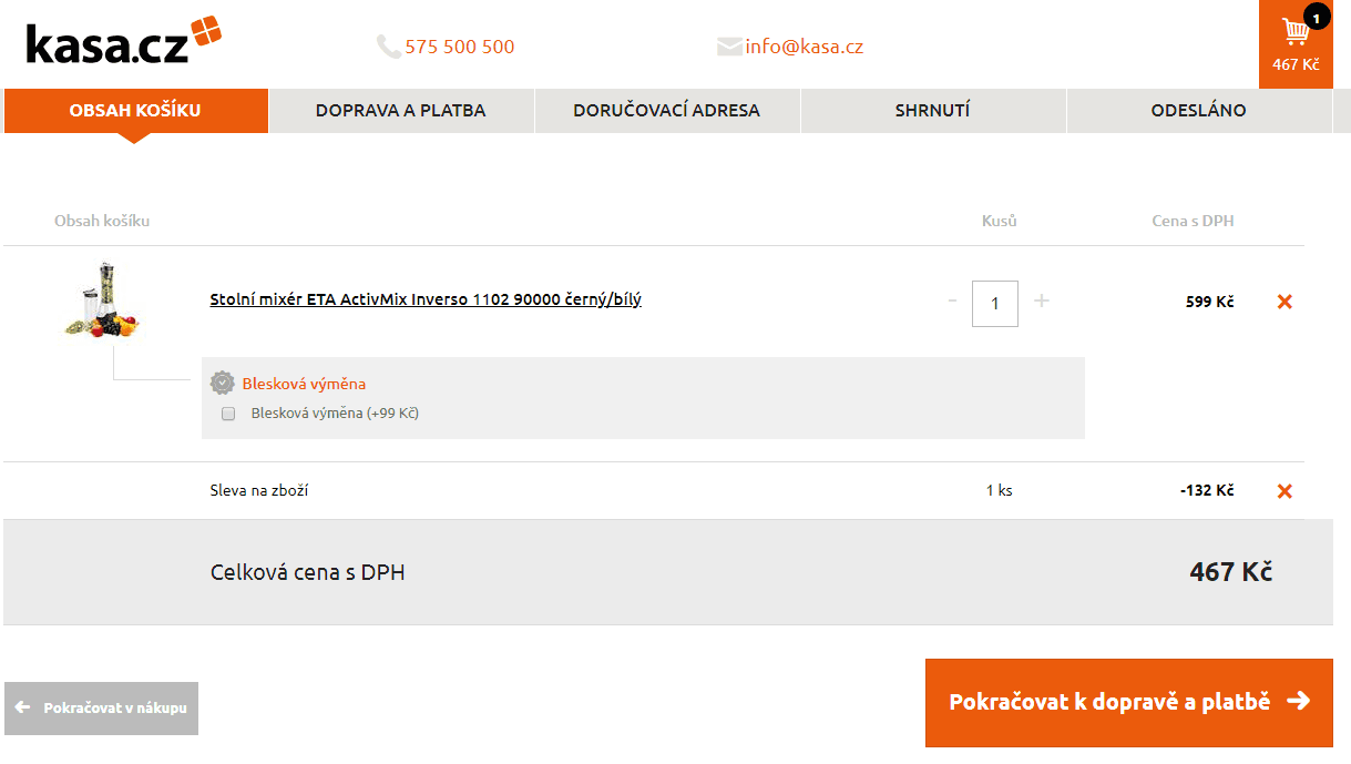 Stolní mixér ETA ActivMix Inverso