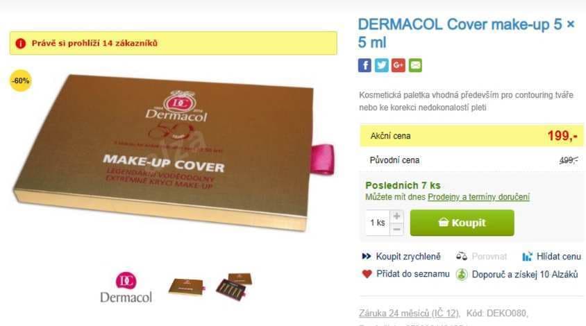 Kosmetická paletka Dermacol, 5x 5ml