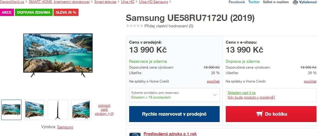 Ultra HD Smart TV, HDR, 146cm, Samsung