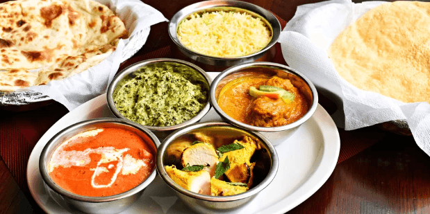 Masové degustační menu Maharaja Thálí
