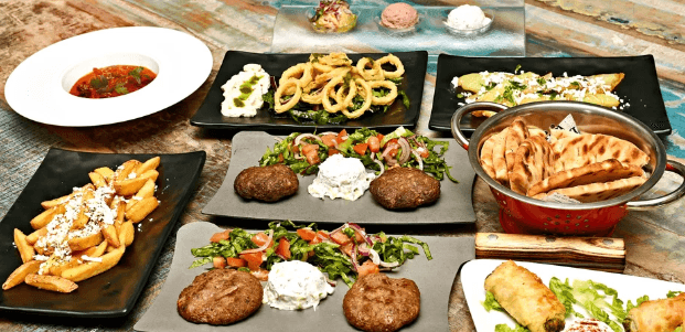 Řecké mezze menu pro 2