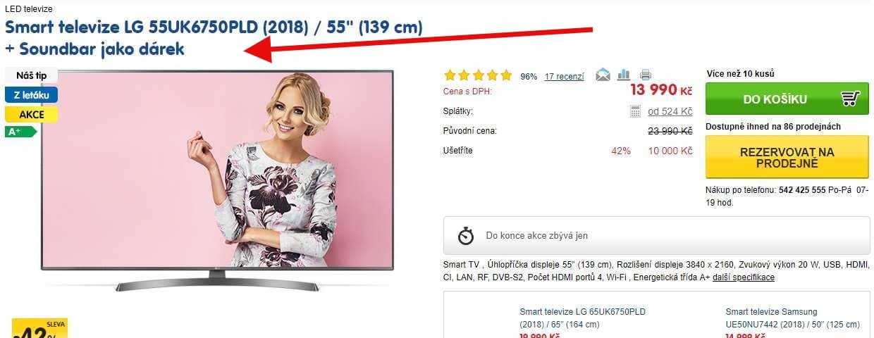 Ultra HD Smart TV, HDR, 139cm, LG
