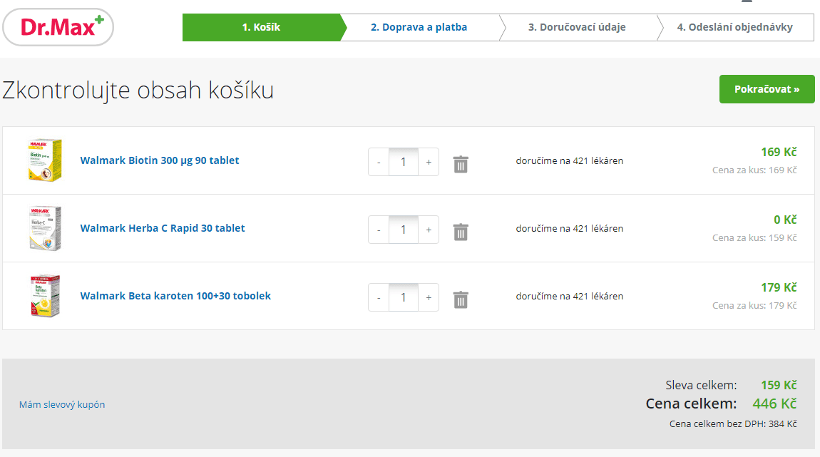 2+1 zdarma na produkty Walmark