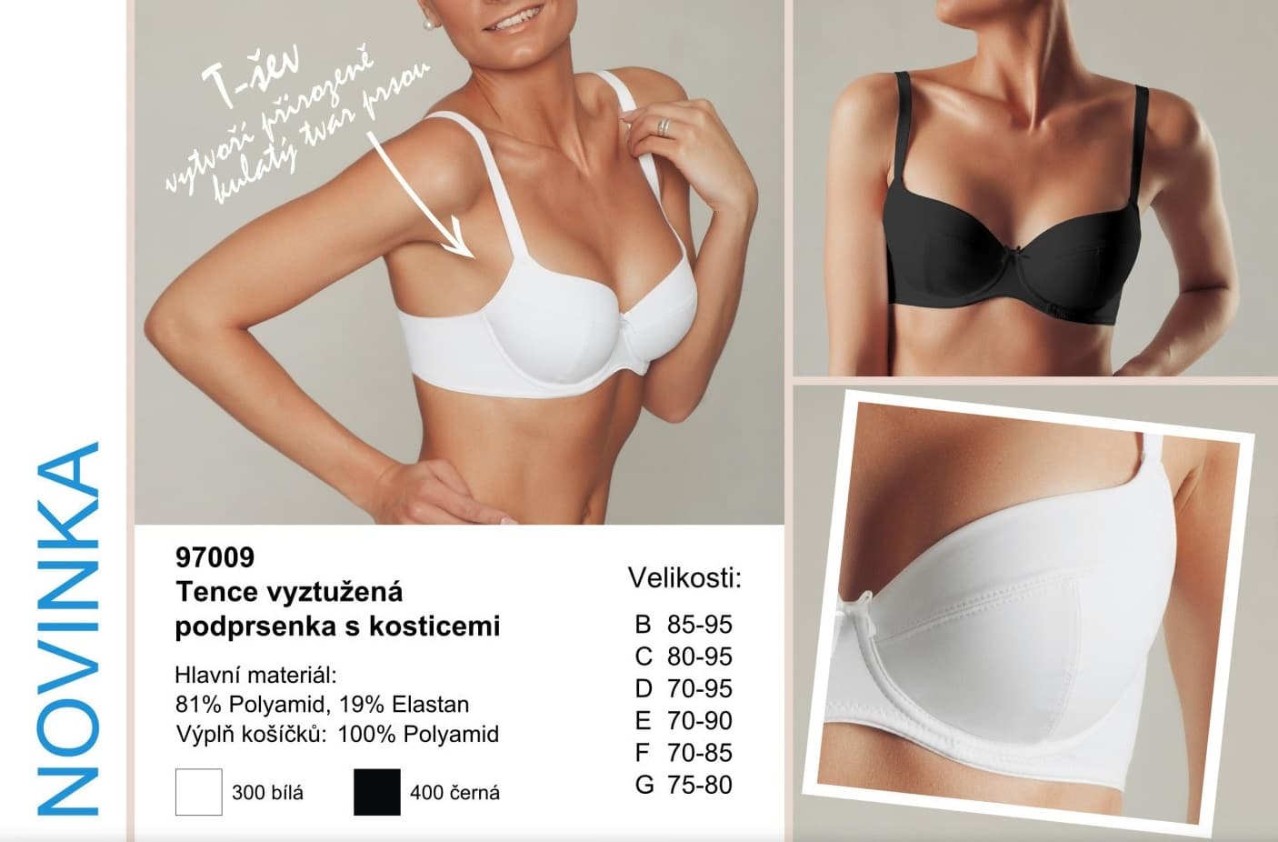 Česká podprsenka - SLEVA 15% při koupi 2 ks