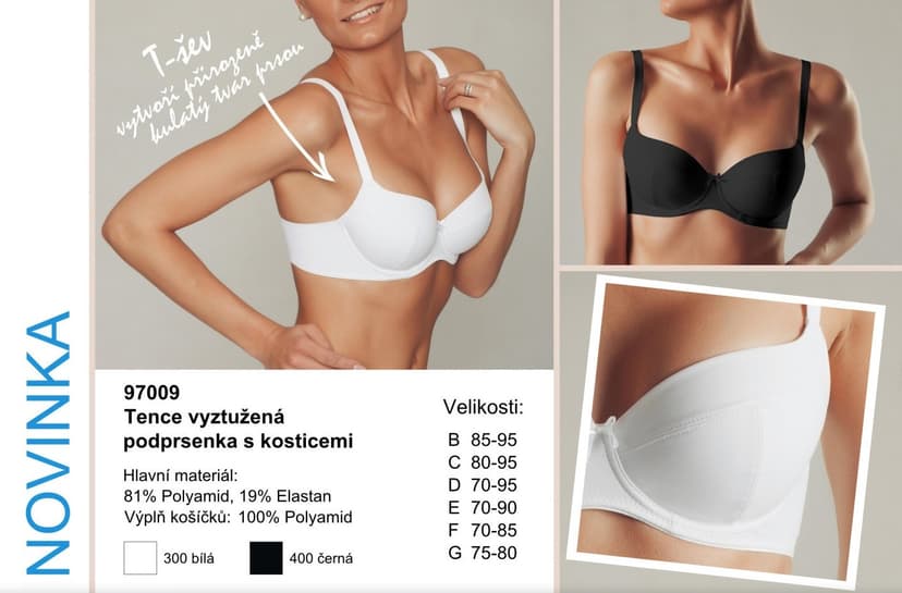 Česká podprsenka - SLEVA 15% při koupi 2 ks