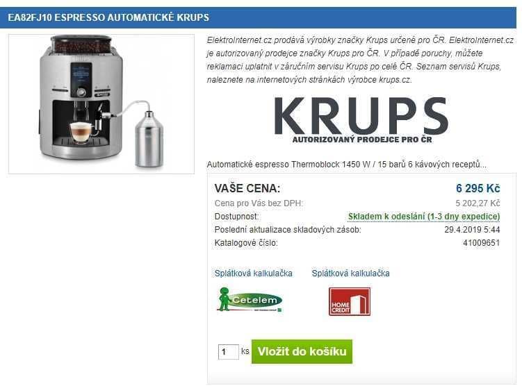 Automatické espresso Krups