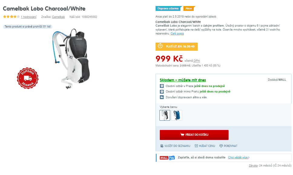 Cyklistický batoh Camelbak Lobo 6l