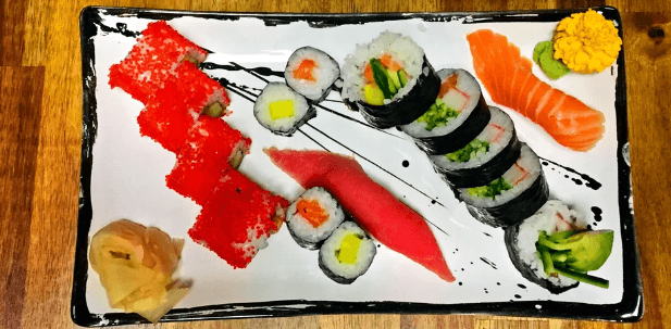 Sushi set s 10 ks