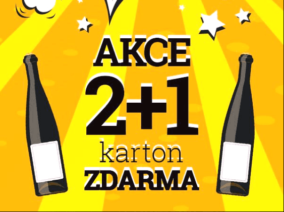 Vinovyhodne - akce 2+1 zdarma na vína