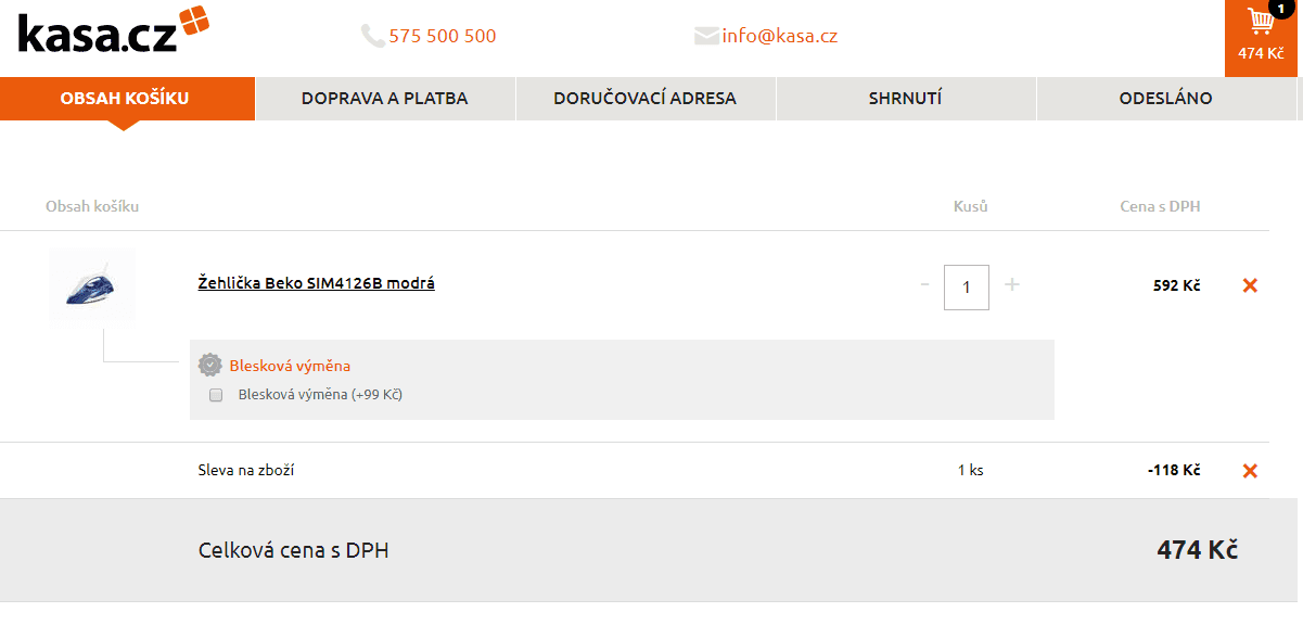 Žehlička Beko SIM4126B, keramika