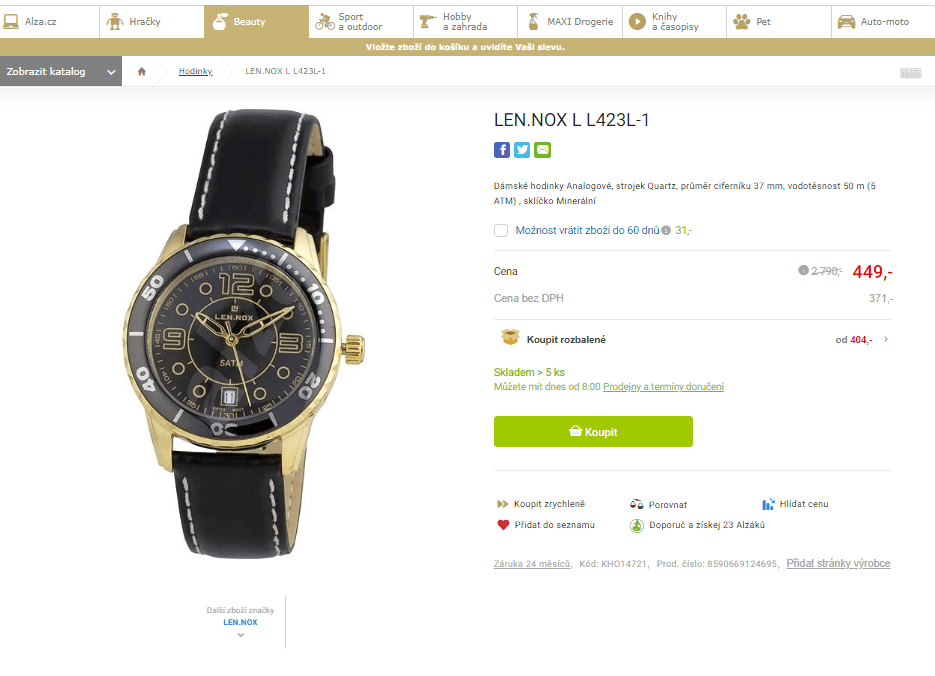 Dámské hodinky LEN.NOX L L423L-1