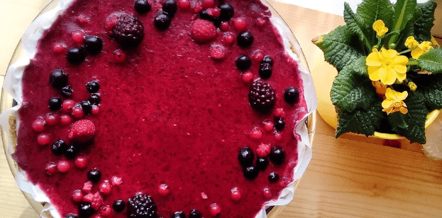 Ovocný nepečený cheesecake s pravým mascarpone