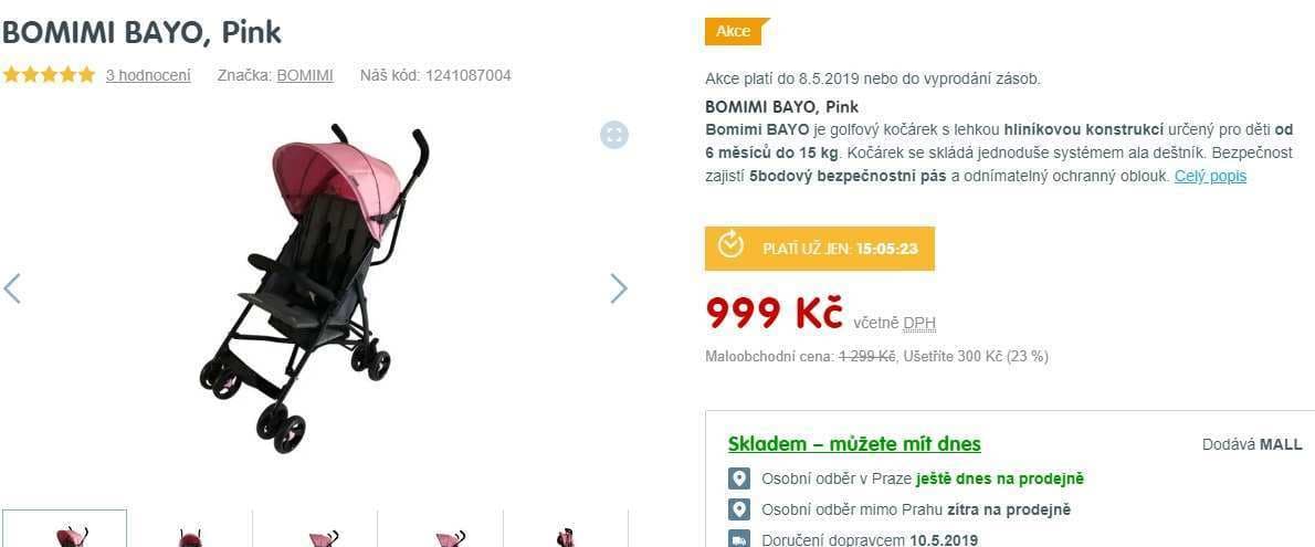 Golfový kočárek BOMIMI BAYO - různé barvy