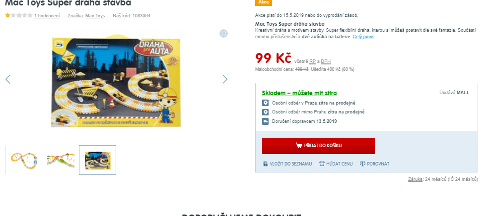 Super dráha Mac Toys - stavba