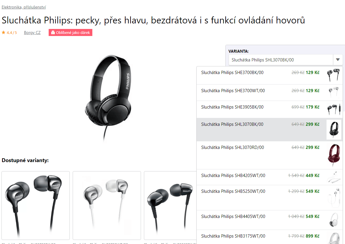 Sluchátka Philips za super ceny