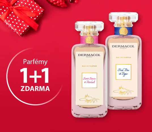1+1 zdarma na parfémy Dermacol