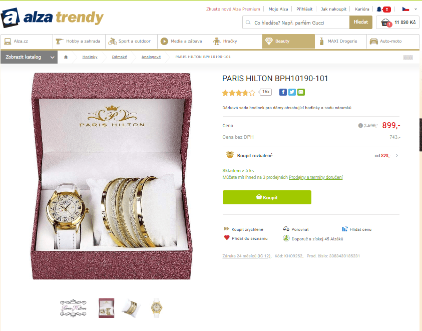 Dárková sada Paris Hilton BPH10190-101