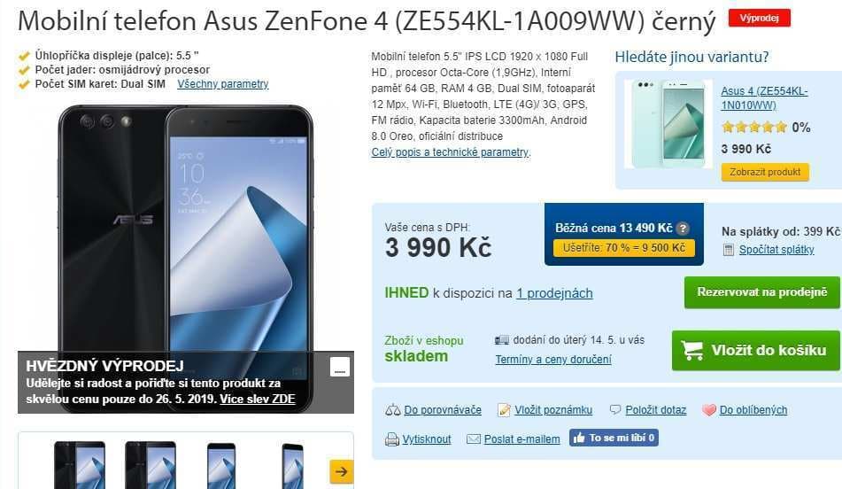 Asus Zen, 8x 2,2GHz, 4GB RAM, 5,5"