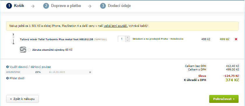Tyčový mixér Tefal Turbomix Plus