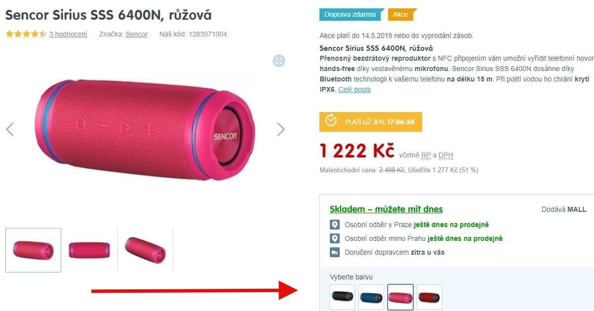 BT reproduktor Sencor, NFC, 30W
