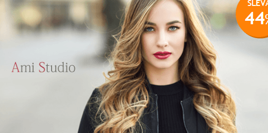 Kadeřnický balíček včetně balayage barvení vlasů