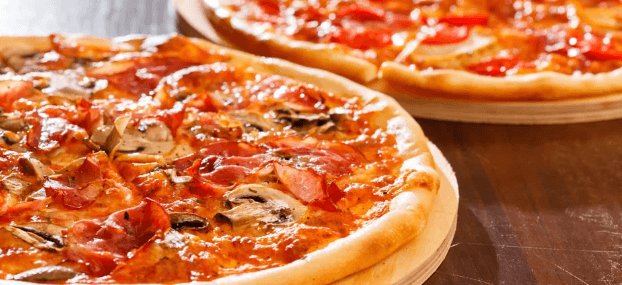 2× pizza s průměrem 32 cm