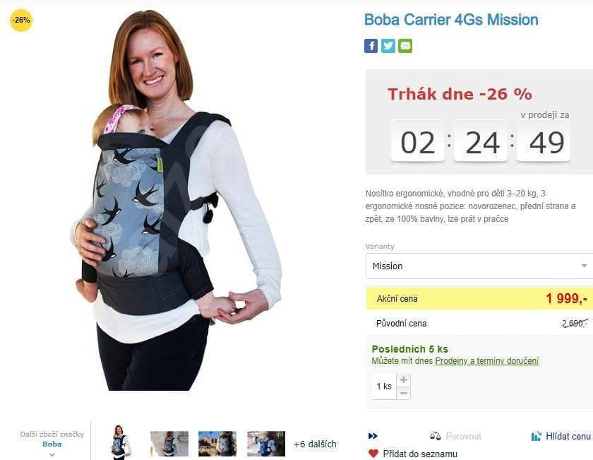 Nosítko děti Boba Carrier 4Gs Mission